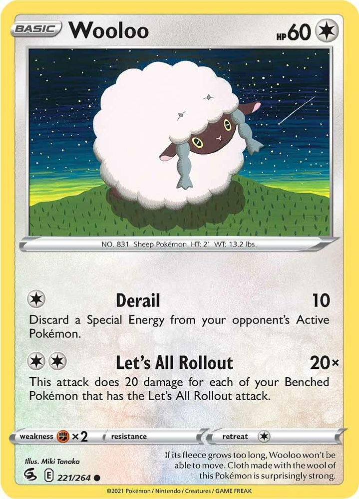 Wooloo (221/264) [Sword & Shield: Fusion Strike] (Online Only)