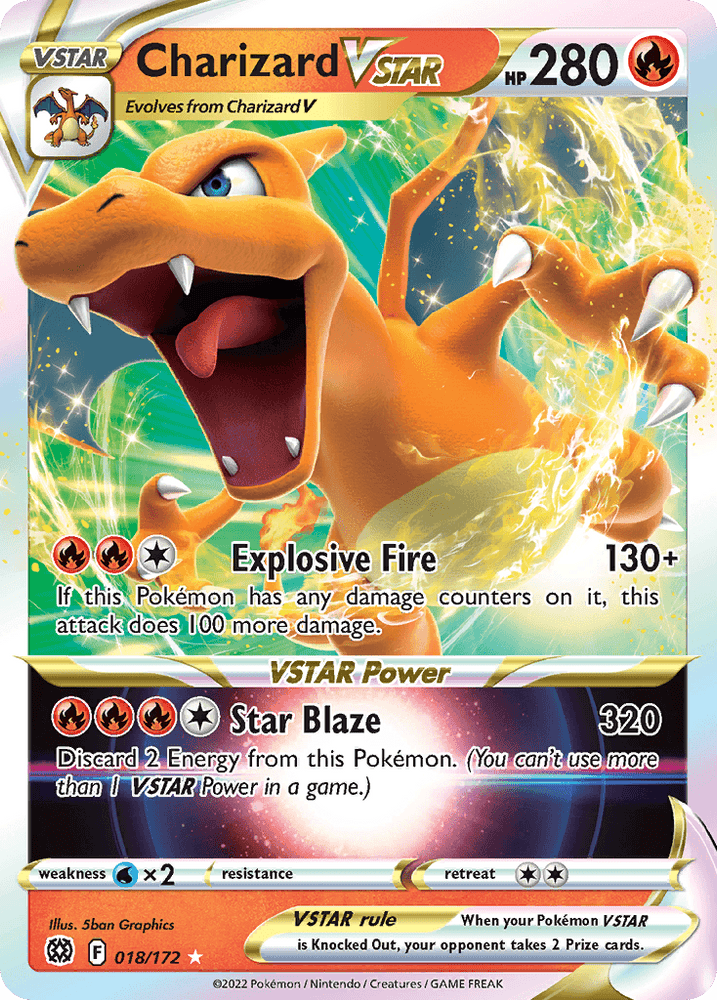 Charizard VSTAR (018/172) (Jumbo Card) [Sword & Shield: Brilliant Stars] (Online Only)