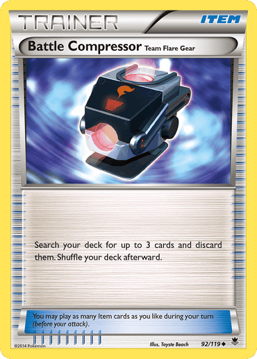 Battle Compressor Team Flare Gear (92/119) [XY: Phantom Forces] (Online Only)
