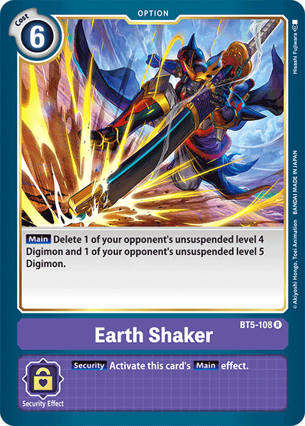 Earth Shaker [BT5-108] [Battle of Omni] (ONLINE ORDER ONLY)