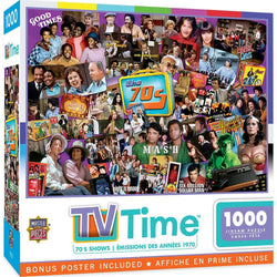 TV Time - 70's Shows 1000 Piece Jigsaw Puzzle (ONLINE ORDER ONLY)