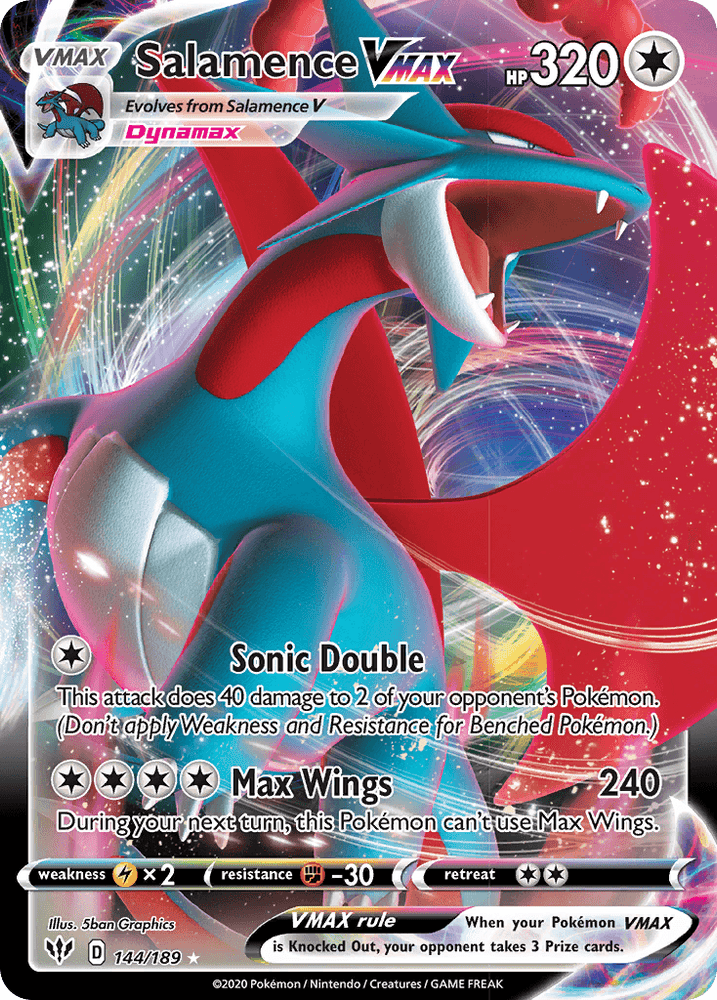 Salamence VMAX (144/189) [Sword & Shield: Darkness Ablaze] (Online Only)