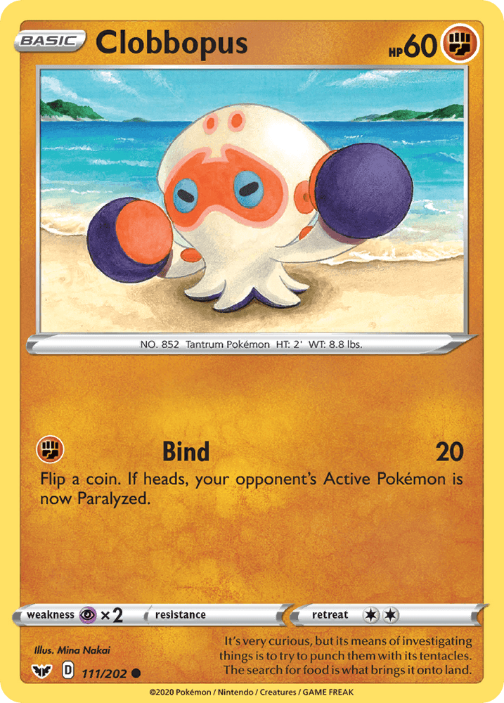 Clobbopus (111/202) [Sword & Shield: Base Set] (Online Only)