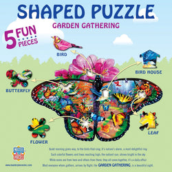 Garden Gathering - 100 Piece Shaped Jigsaw Puzzle (ONLINE ORDER ONLY)