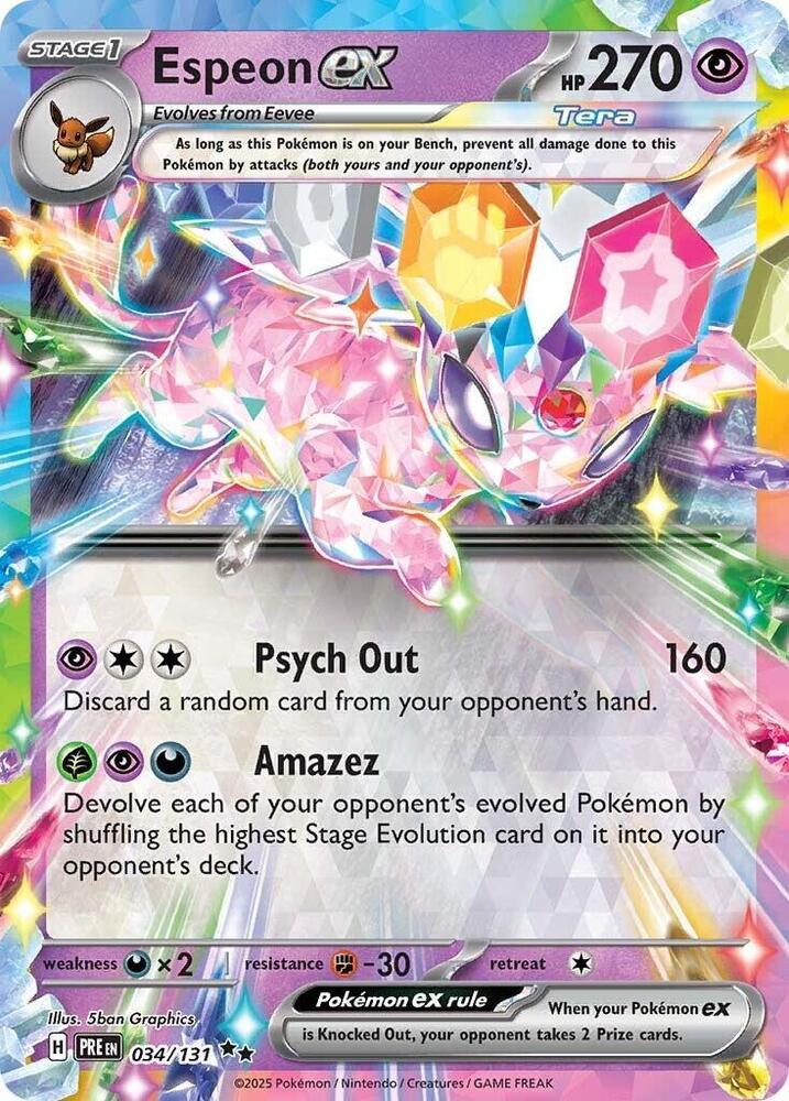 Espeon ex (034/131) [Scarlet & Violet: Prismatic Evolutions] (Online Only)