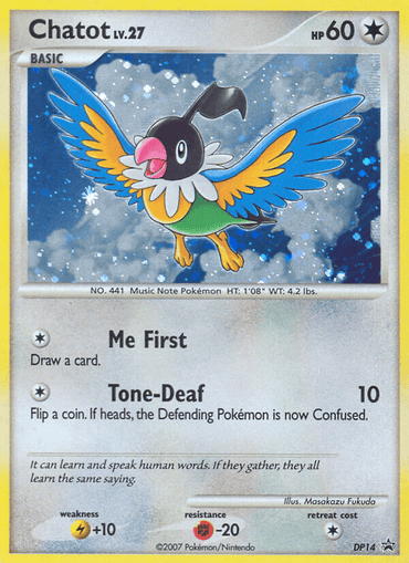Chatot (DP14) [Diamond & Pearl: Black Star Promos] (Online Only)