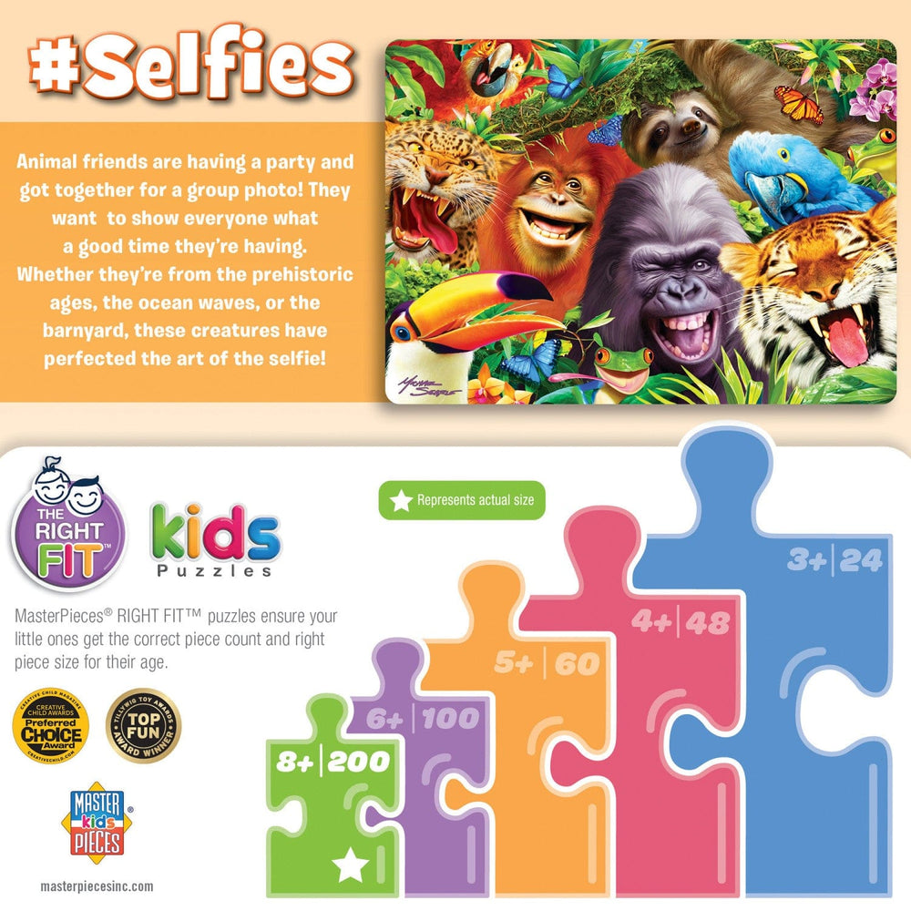 Selfies - Jungle Friends 200 Piece Jigsaw Puzzle (ONLINE ORDER ONLY)