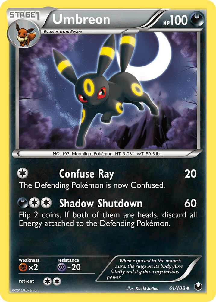 Umbreon (61/108) [Black & White: Dark Explorers] (Online Only)