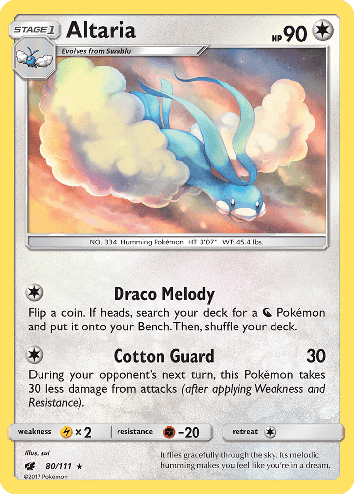 Altaria (80/111) [Sun & Moon: Crimson Invasion] (Online Only)