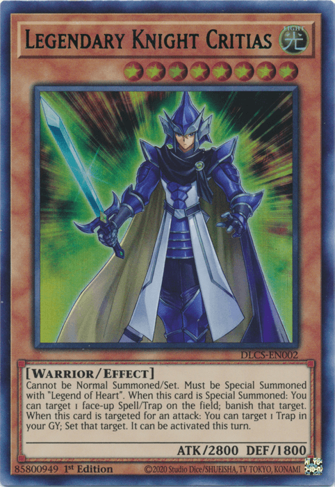 Legendary Knight Critias (Green) [DLCS-EN002] Ultra Rare (ONLINE ORDER ONLY)
