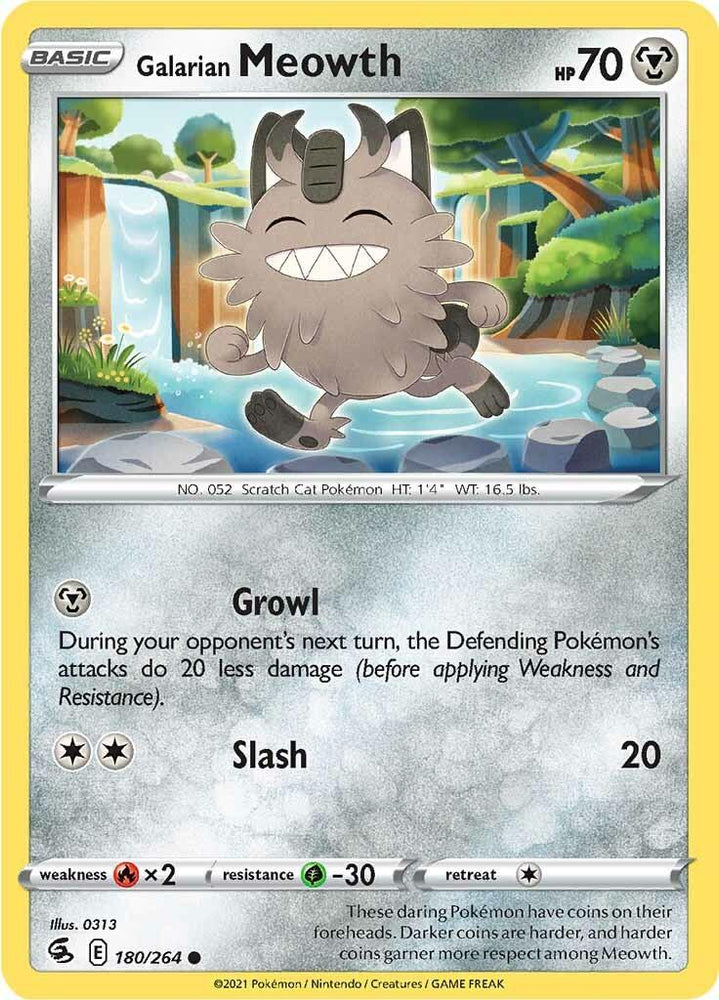Galarian Meowth (180/264) [Sword & Shield: Fusion Strike] (Online Only)