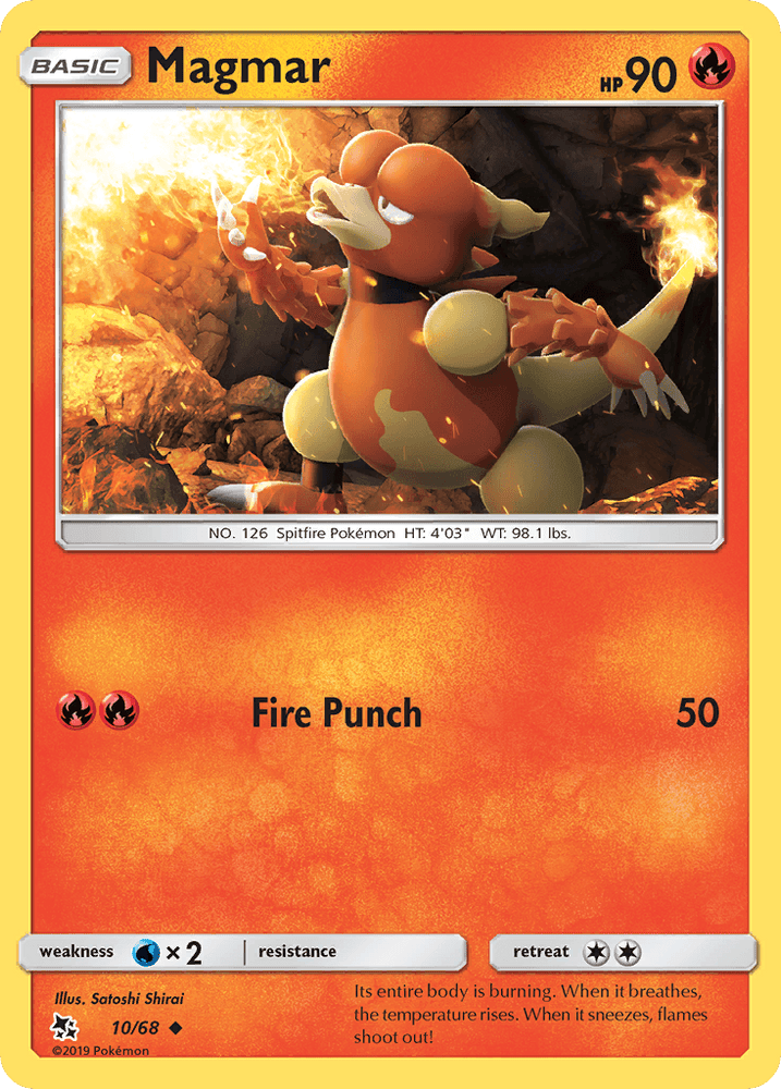 Magmar (10/68) [Sun & Moon: Hidden Fates] (Online Only)
