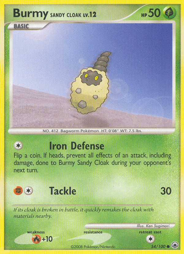Burmy Sandy Cloak (54/100) [Diamond & Pearl: Majestic Dawn] (Online Only)
