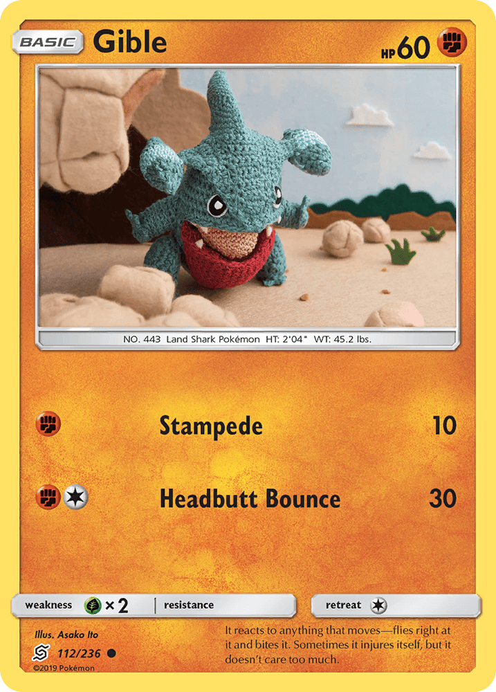 Gible (112/236) [Sun & Moon: Unified Minds] (Online Only)