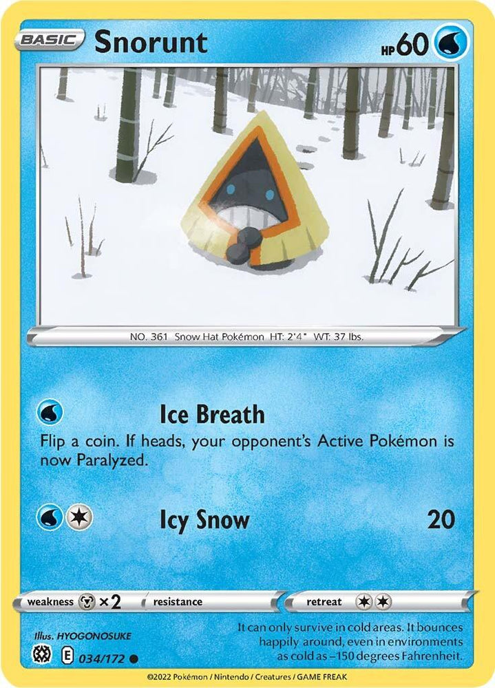 Snorunt (034/172) [Sword & Shield: Brilliant Stars] (Online Only)