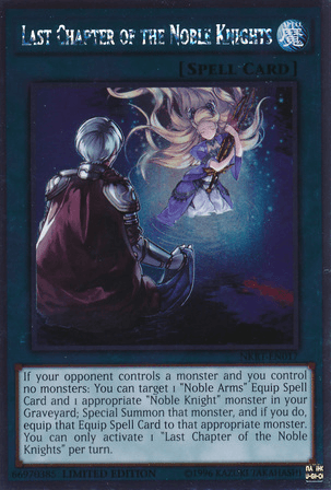 Last Chapter of the Noble Knights [NKRT-EN017] Platinum Rare (ONLINE ORDER ONLY)