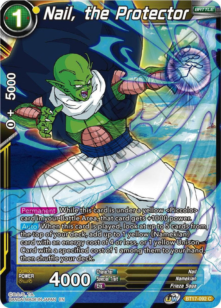 Nail, the Protector (BT17-092) [Ultimate Squad] (ONLINE ORDER ONLY)