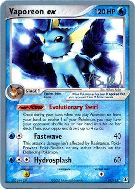 Vaporeon ex (110/113) (Eeveelutions - Jimmy Ballard) [World Championships 2006] (Online Only)