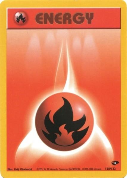 Fire Energy (128/132) [Gym Challenge Unlimited] (Online Only)