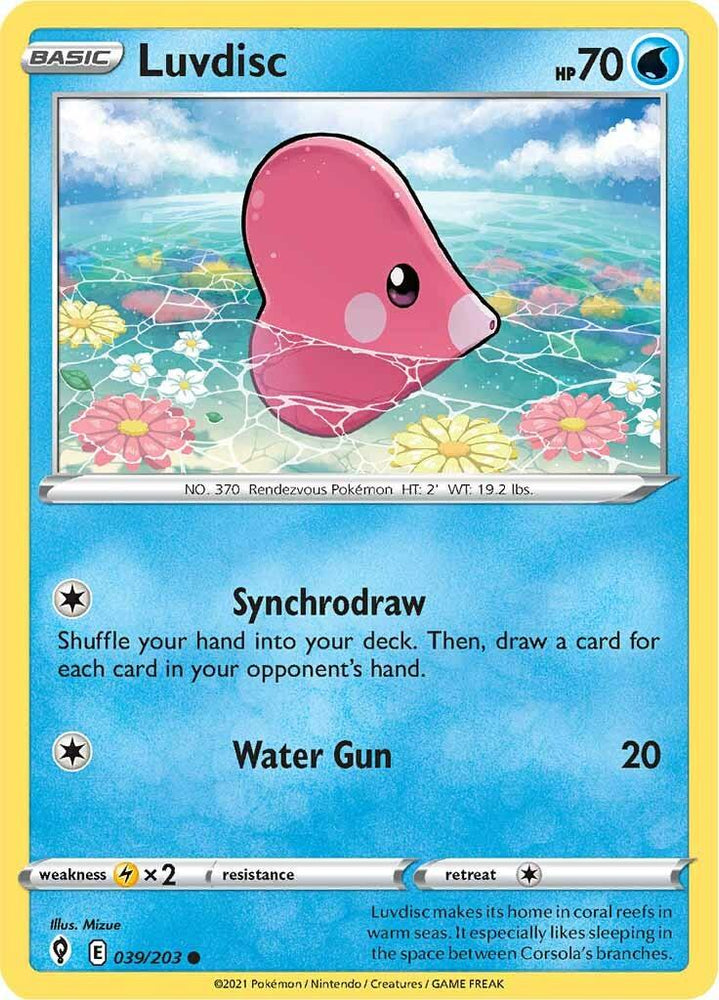 Luvdisc (039/203) [Sword & Shield: Evolving Skies] (Online Only)