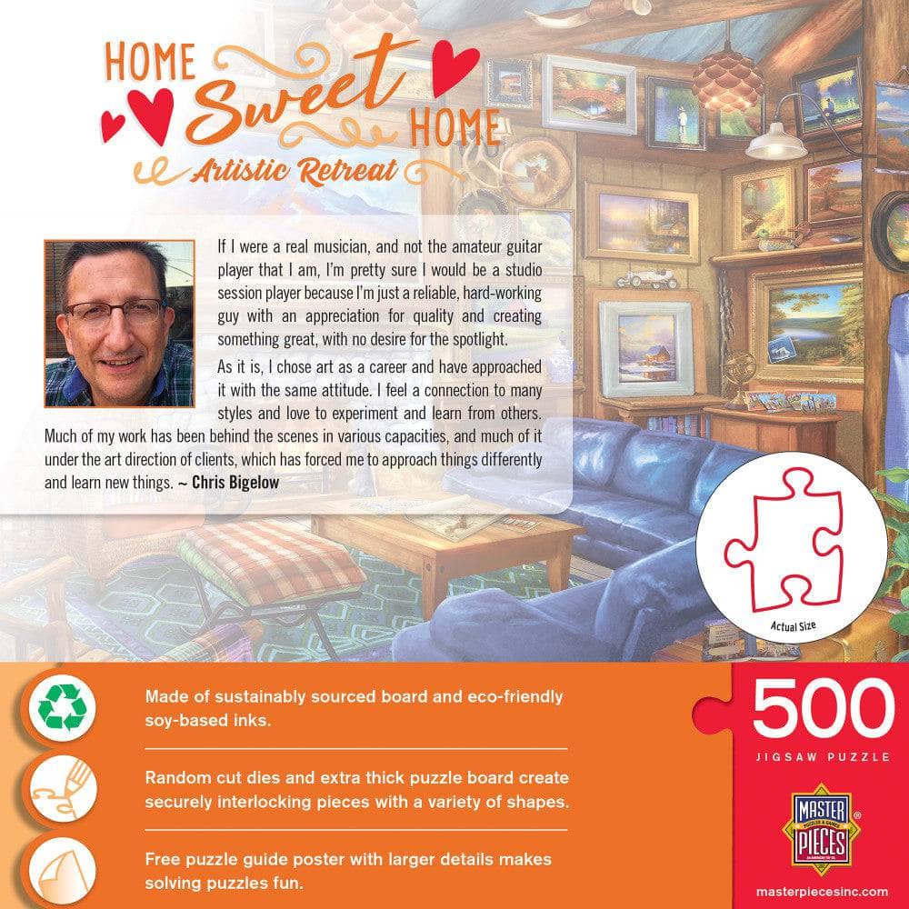 Home Sweet Home - Artistic Retreat 500 Piece Jigsaw Puzzle (ONLINE ORDER ONLY)