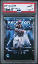 Graded 2025 Topps Bowman Dylan Crews #RR15 Rockstar Rookies Rookie RC Baseball Card PSA 10 Gem Mint (ONLINE ORDER ONLY)