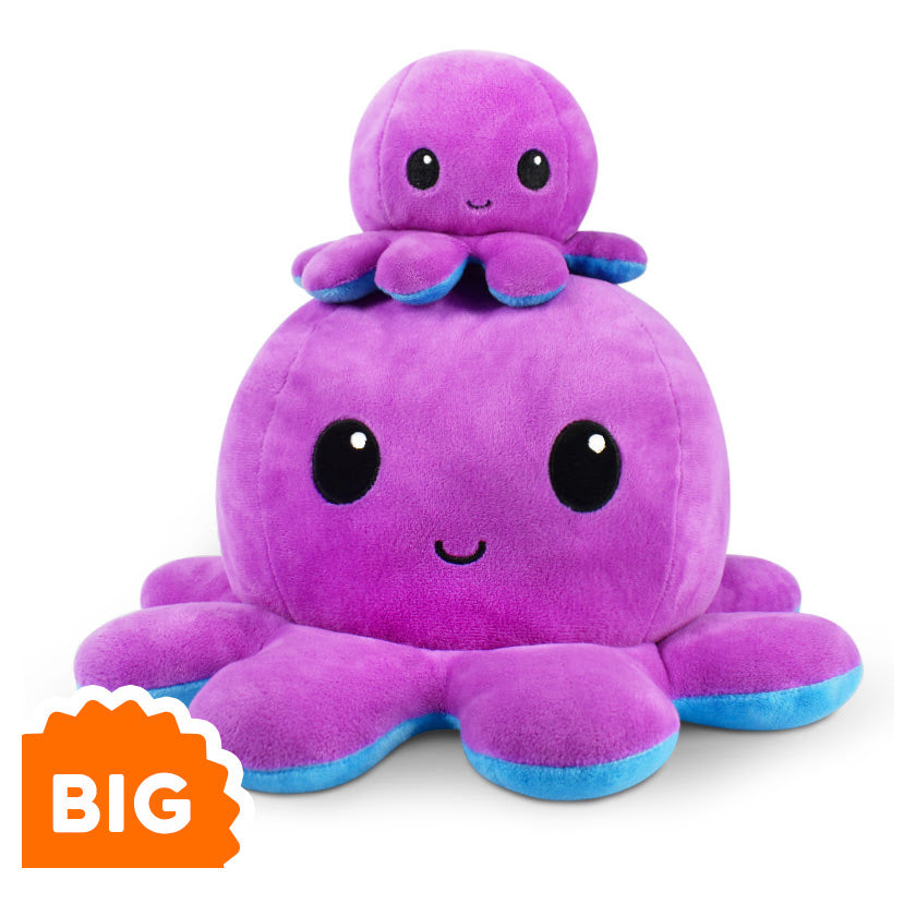 TeeTurtle Big Reversible Octopus: Purple/Blue (Big) (ONLINE ORDER ONLY)