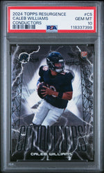 Graded 2024 Topps Resurgence Caleb Williams #C5 Conductors Rookie RC Football Card PSA 10 Gem Mint (ONLINE ORDER ONLY)
