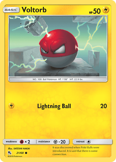 Voltorb (21/68) [Sun & Moon: Hidden Fates] (Online Only)