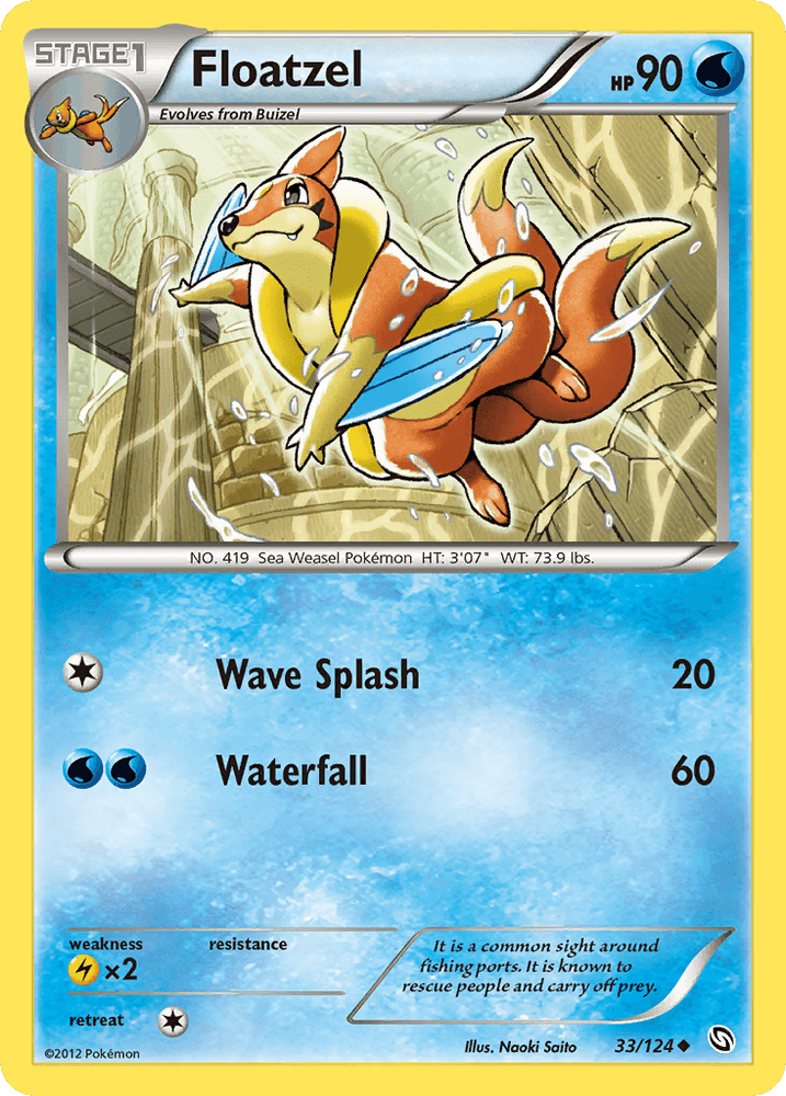 Floatzel (33/124) [Black & White: Dragons Exalted] (Online Only)