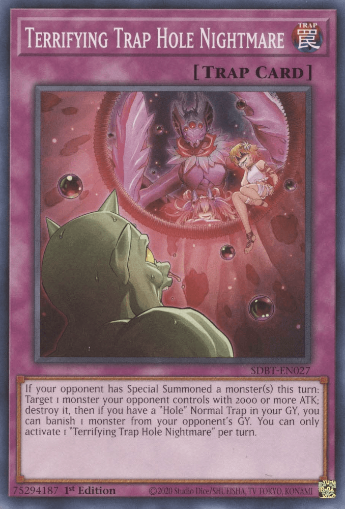 Terrifying Trap Hole Nightmare [SDBT-EN027] Common (ONLINE ORDER ONLY)