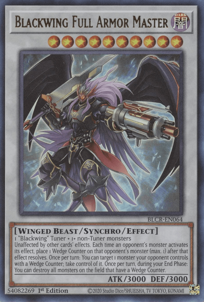 Blackwing Full Armor Master [BLCR-EN064] Ultra Rare (ONLINE ORDER ONLY)