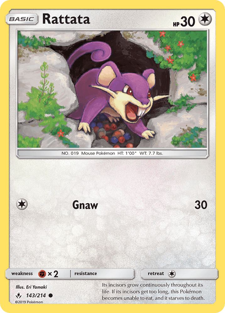 Rattata (143/214) [Sun & Moon: Unbroken Bonds] (Online Only)