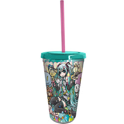 Vocaloid Hatsune Miku Band 16 oz Plastic Tumbler (ONLINE ORDER ONLY)