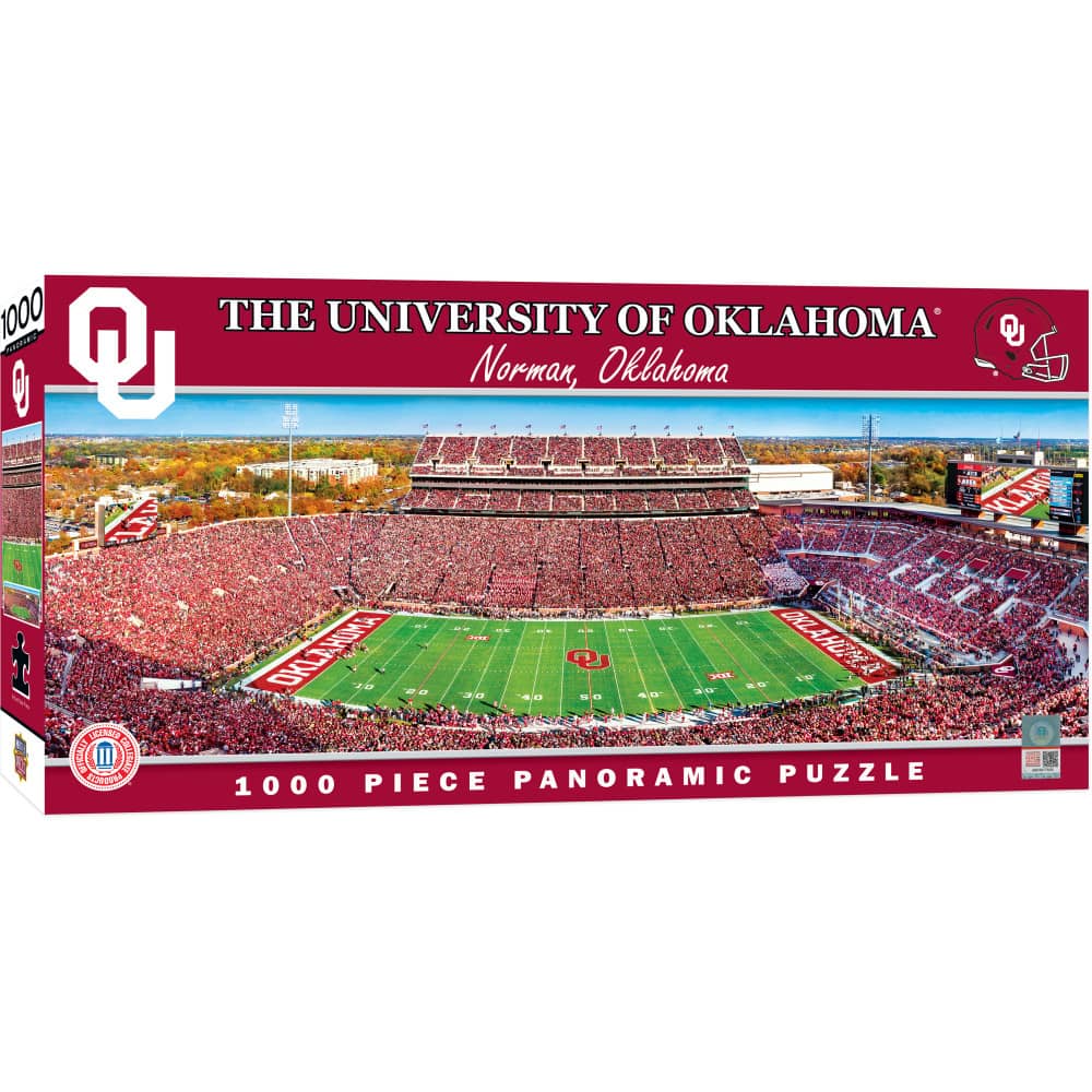 Oklahoma Sooners - 1000 Piece Panoramic Jigsaw Puzzle - Center View