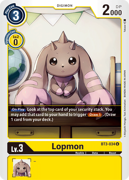 Lopmon [BT3-034] [Release Special Booster Ver.1.5] (ONLINE ORDER ONLY)