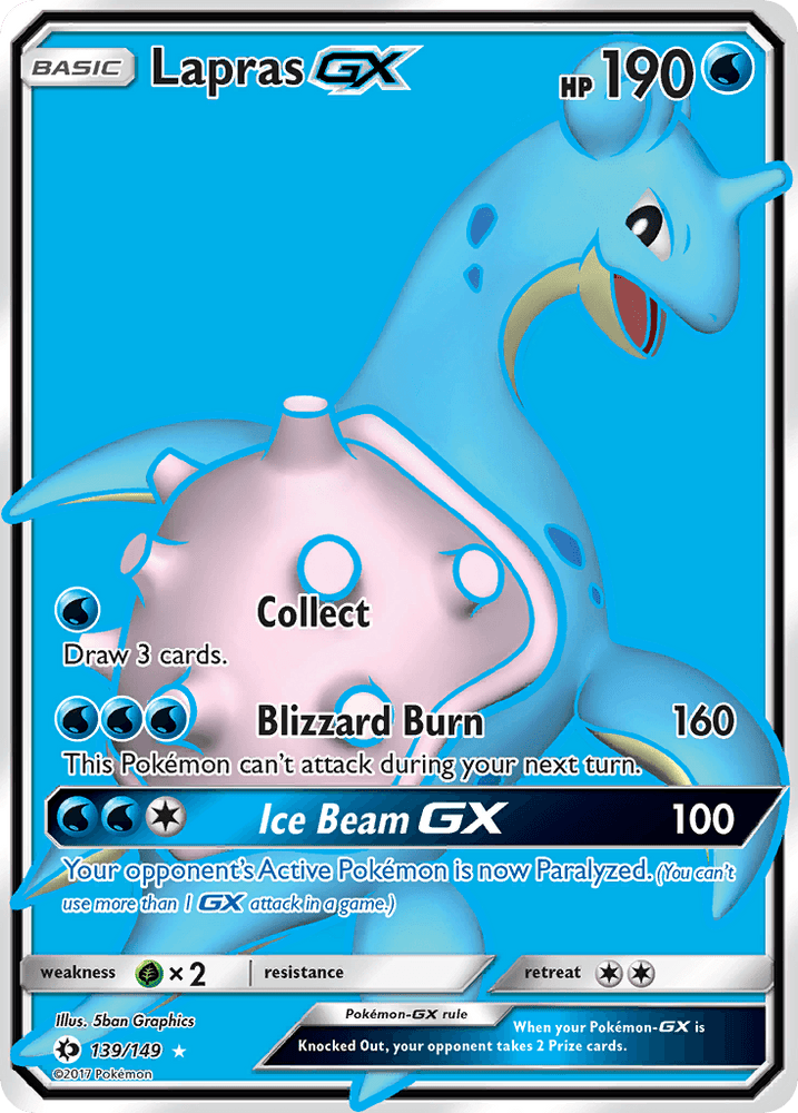 Lapras GX (139/149) [Sun & Moon: Base Set] (Online Only)