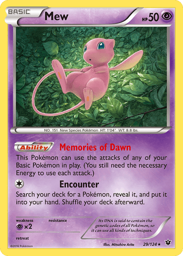 Mew (29/124) [XY: Fates Collide] (Online Only)