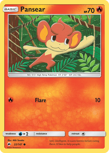 Pansear (22/147) [Sun & Moon: Burning Shadows] (Online Only)