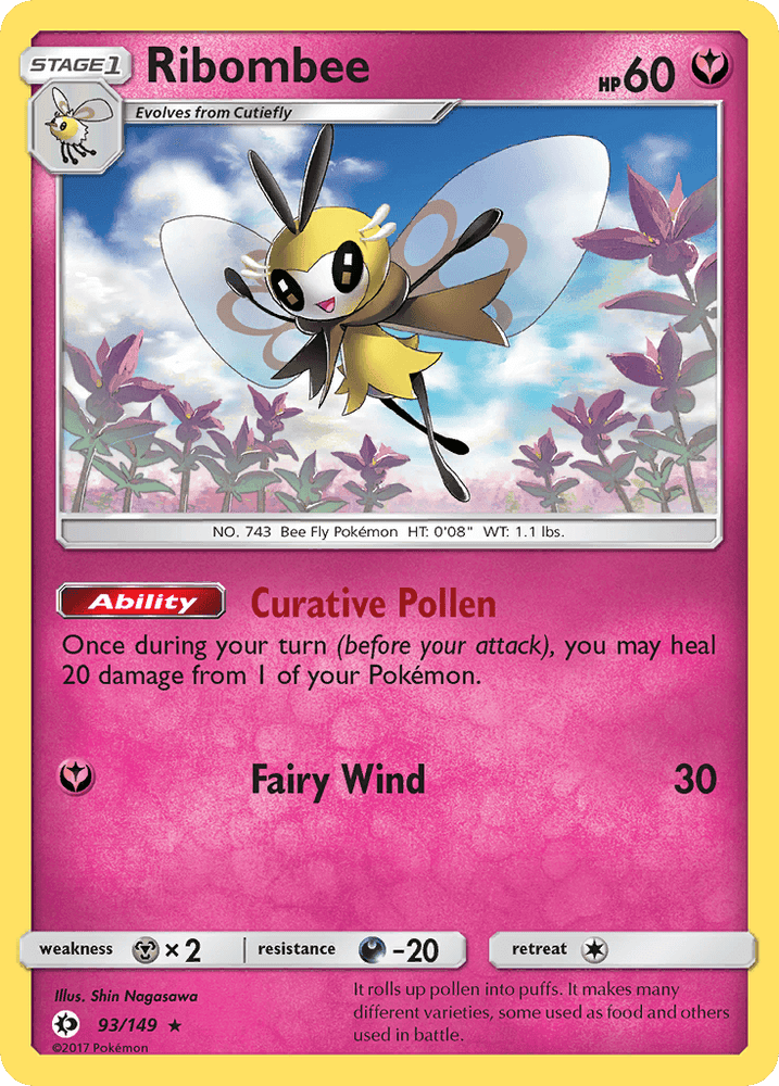 Ribombee (93/149) [Sun & Moon: Base Set] (Online Only)