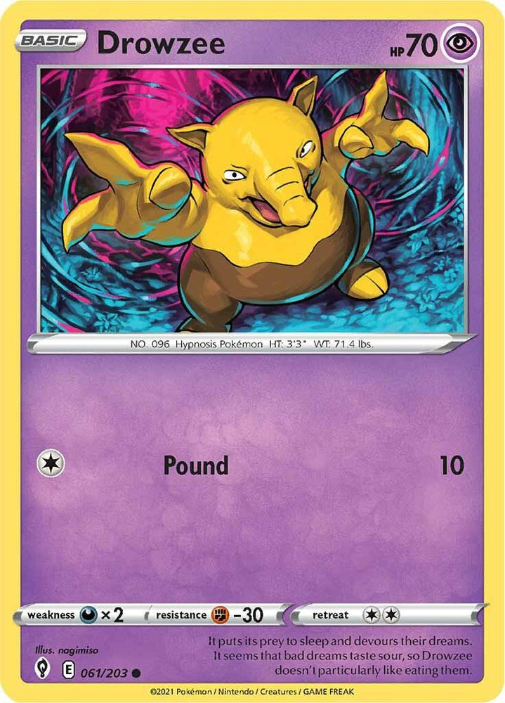 Drowzee (061/203) [Sword & Shield: Evolving Skies] (Online Only)