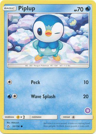 Piplup (32/156) (Deck Exclusive #11) [Sun & Moon: Trainer Kit - Alolan Sandslash] (Online Only)