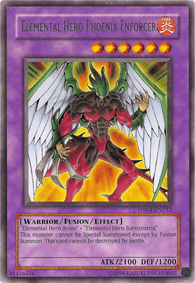 Elemental Hero Phoenix Enforcer [DR04-EN212] Rare (ONLINE ORDER ONLY)