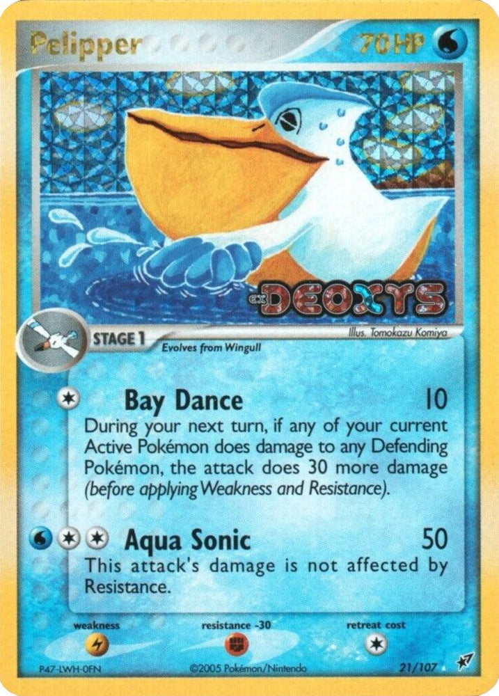 Pelipper (21/107) (Stamped) [EX: Deoxys] (Online Only)