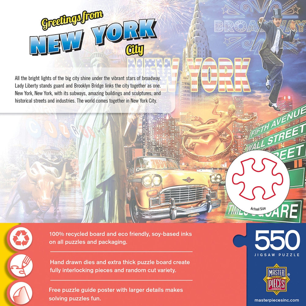 Greetings From New York City - 550 Piece Jigsaw Puzzle (ONLINE ORDER ONLY)