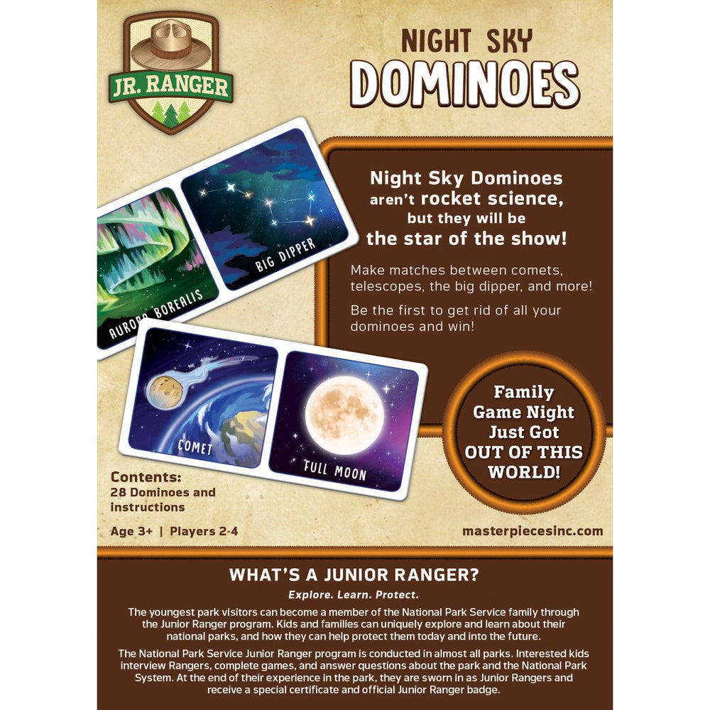 Jr. Ranger - Night Sky Picture Dominoes (ONLINE ORDER ONLY)