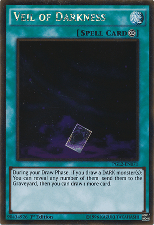Veil of Darkness [PGL2-EN071] Gold Rare (ONLINE ORDER ONLY)