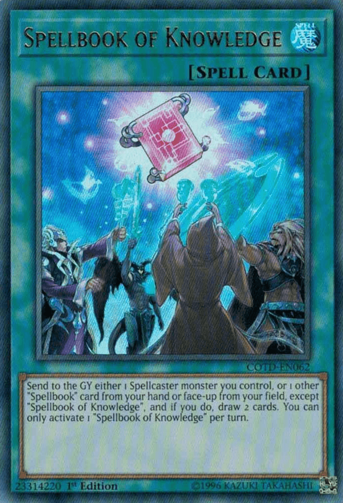 Spellbook of Knowledge [COTD-EN062] Ultra Rare (ONLINE ORDER ONLY)