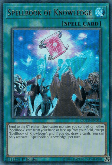 Spellbook of Knowledge [COTD-EN062] Ultra Rare (ONLINE ORDER ONLY)