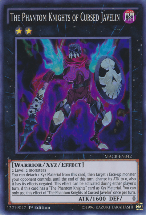 The Phantom Knights of Cursed Javelin [MACR-EN042] Super Rare (ONLINE ORDER ONLY)